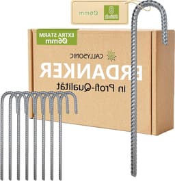 Stabiele Grondankers van 30 cm met 6 mm Diameter - Ideaal voor Tent, Trampoline en Schutting Bevestiging — thumbnail 1