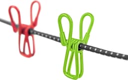 Reiswaslijn - Draagbare Waslijn - Kleding Drogen - Verstelbaar tot 240cm - 190-240 cm - Multicolor — thumbnail 4