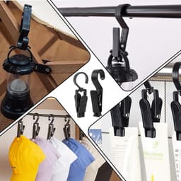 Set van 10 multifunctionele kledingknijpers voor kamperen, tentclips, lichthaak en handdoekclips - ideaal voor buitengebruik en campinglampen — thumbnail 4