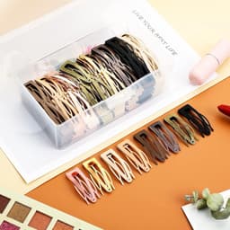 Haarspeldjes Dubbele Grip - Snap Clips Metalen - Haar Maken - Dubbele Handgrepen - 120 Stuks - 8 Kleuren — thumbnail 5