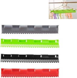 Dailygoody - Sokkenclips - Multifunctioneel sokkenwasrek - 4 stuks kunststof - Praktisch voor ondergoed en handdoeken - Handig voor kleding - Ideaal v.. — thumbnail 1