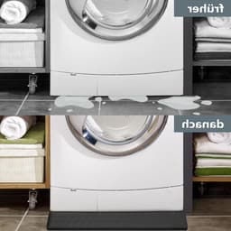 Lekbak/Vloerbeschermer 60x60 cm voor Wasmachine, Koelkast en Vrieskast - Waterdichte Siliconen Mat — thumbnail 3