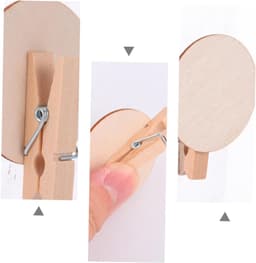 Mini Knijpers - Houten Clips - Foto's Bevestigen - Duurzaam Handgemaakt - 24 Stuks - Natuurlijk Hout — thumbnail 4