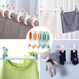 Solidchoice - Dailygoody - Strandhanddoekclips - Winddichte handdoekknijpers - Grote grip - Wit, Roze, Groen - Antislip clips - Voor strand en zwembad - 10 stu — thumbnail 3