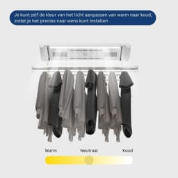 Wasophoogte® Elektrisch Droogrek - Plafonddroogrek Classic - Droogrek - Droogrek Elektrisch - Plafond Droogrek - 35 kg draagvermogen — thumbnail 4