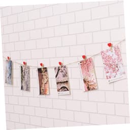 Houten Wasknijpers Hart - Fotoclips Rustiek - Fotodisplay Maken - Hartvorm Design - 3.8 cm - Rood — thumbnail 4