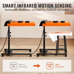 Zeefdruk Flitsdroger - Infrarood Droger - Prints Drogen - Automatische Sensor - 485 x 54 cm - Zwart — thumbnail 5