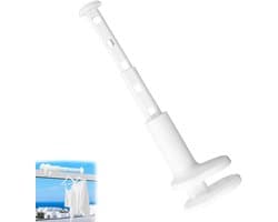 Dailygoods- Reisdroogrek Draagbaar - Uitschuifbare Stang - Kledinghanger - Lichtgewicht - PP Materiaal - 30 x 8,5 cm