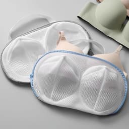 Dailygoods- Beha-beschermhoezen 4 stuks - Wasnet voor wasmachine - Beha-houder - Ondergoedbescherming - Netstof voor kleding - Verborgen ritssluiting — thumbnail 3