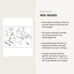 Dailygoods- Plankclip Duurzaam - Pakketplank Clip - Past voor W169 A-Klasse 2010-2012 - Past voor W245 B-Klasse 2008-2011 - Kunststof - Zwart - Hoedenplankclip — thumbnail 2