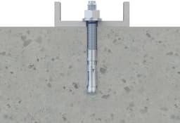 Boutanker Hoge Belasting - Metaalanker M12 - Zware Bevestigingen Maken - Zink Afwerking - M12 x 200 - Zilverkleurig — thumbnail 3