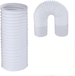 Afvoerslang Airco - Slang Mobiele Airco - Ventilatie Afvoer - Links Aansluiting - 150 mm 2 meter - Wit — thumbnail 1