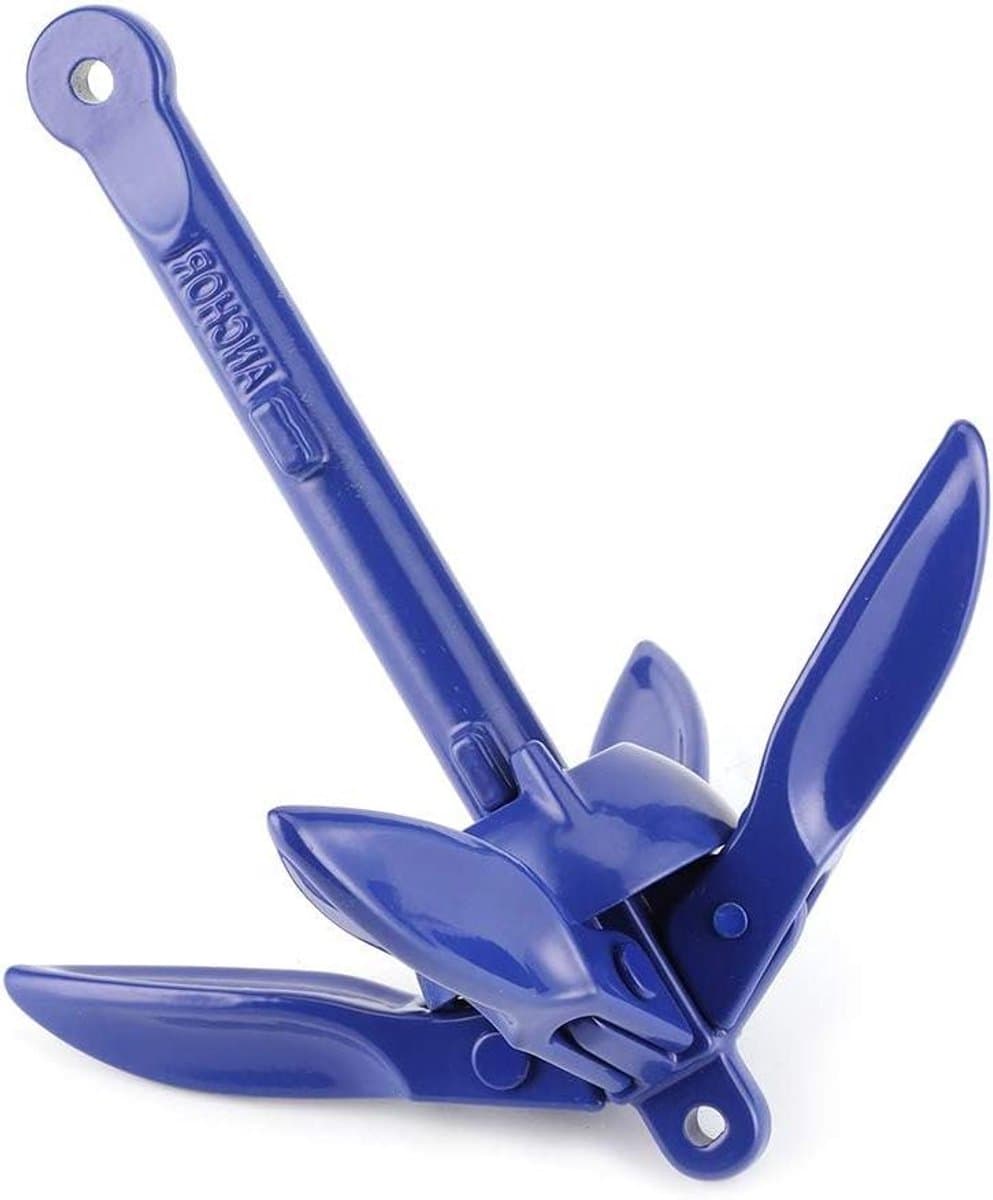 Opvouwbaar Bootanker - Aluminium Anker - Watersport Stabiliteit - 4-Tandige Grip - 18 x 16 cm - Grijs — afbeelding 1