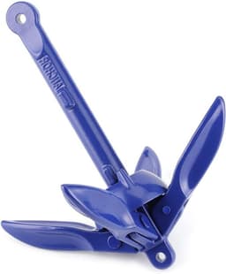 Opvouwbaar Bootanker - Aluminium Anker - Watersport Stabiliteit - 4-Tandige Grip - 18 x 16 cm - Grijs — thumbnail 1