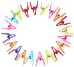 JHUBERS- Draadclips 20 stuks - Metalen Klemmen - Kleurige Klemmen - Praktische Clips - Voor Papier/Waskleding - Afmetingen 5,3 x 3 x 1,7 cm - Wasknijpers — thumbnail 1