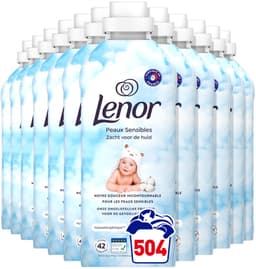 Lenor Wasverzachter Sensitive 42 Wasbeurten - 12 x 882 ml - Voordeelverpakking — thumbnail 1