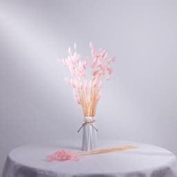 120 droogbloemen pampasgras 40 cm roze pampasgras voor bruiloft huis party decoratieve vaas — thumbnail 4