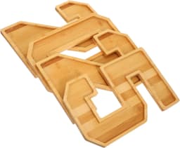 1set Grote Charcuterie Tray Met Nummer Vulbare Snackplank Voor Feestdagen Voor Romantische Avonden Gezellige Bijeenkomsten Eenvoudig Schoon Te Maken — thumbnail 1