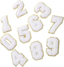 1set Verstelbare Nummer Patches Voor Kleding Wasbare Waterdichte Ijzeren Patches Voor Hoeden Kleding Gedetailleerde Borduursels — thumbnail 1