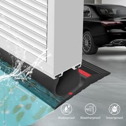 Garage Deurafdichting voor Bescherming Tegen Wind en Regen, Voorkomt Insecten en Bladeren, Ideaal voor een Droge en Schone Garage — thumbnail 3