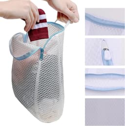 Set van 2 Herbruikbare Wasnetten met Handvatten voor Ondergoed, Truien en Reizen - 20x30cm, Blauw — thumbnail 5