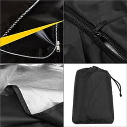 Cover Front Top Open Wasserij Droger Bescherm Cover Stofdicht Waterdicht zonnebrandcrème voor automatische wasmachine (Color : BLACK) — thumbnail 4