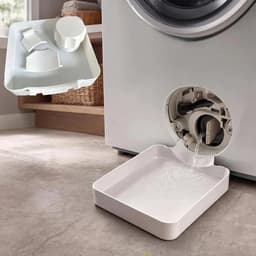 Afvoerbakken voor wasmachines (4-delige set) - Draagbare afvoerbakken, afvoerschalen voor wasmachines, wateropvangbakken voor wasmachines met voorlader, geschikt voor kelders, appartementen en stacaravans. — thumbnail 1