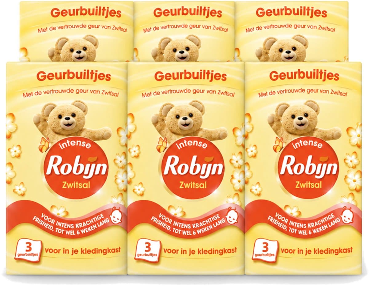 6 x Robijn - Zwitsal - Geurbuiltjes - Zachte Babygeur - Hypoallergeen - 3 Geurbuiltjes - Voordeelverpakking - 6 stuks — afbeelding 1