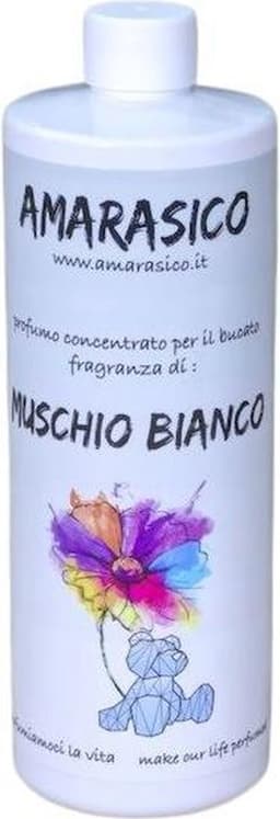 Amarasico Wasparfum Witte Muskus - 500 ml – Frisse was – Heerlijke geur – Textielverfrisser – Wasverzachter – Bloemengeur — thumbnail 2
