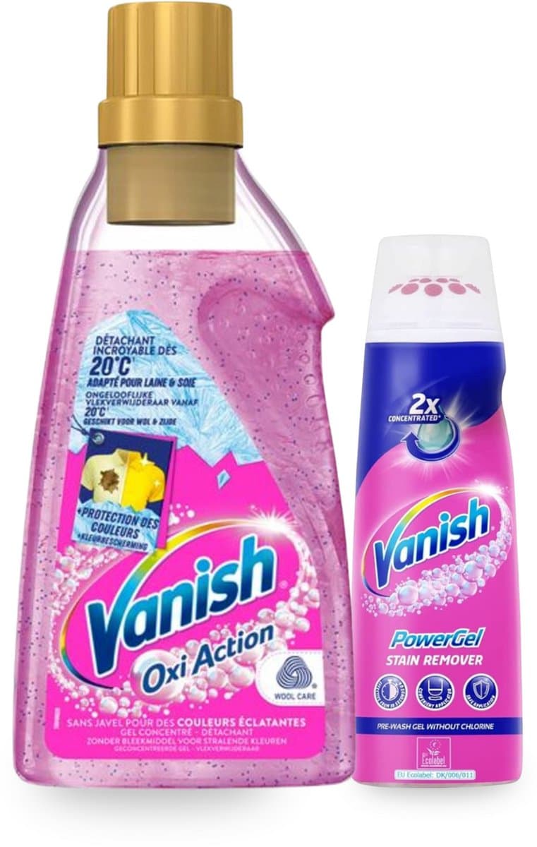 Vanish Vlekverwijderaar set - Wasbooster gel 750ml & Powergel 200ml — afbeelding 1
