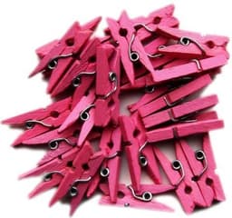 *** 20 stuks Mini Wasknijpers - Baby Roze - Decoratie - Kaarten - Wenskaarten - van Heble® *** — thumbnail 2