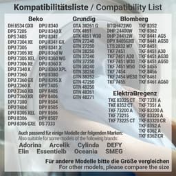 Wasdroger filter - 6 stuks - Geschikt voor beko wasdroger filter 2964840100 - sponsfilter - geschikt voor Blomberg - Grundig Droger verdamper schuim filter - 24*15cm — thumbnail 3