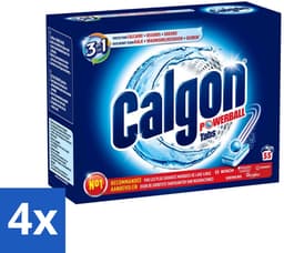 4 x Calgon - Wasmachinereiniger - Tegen Kalkaanslag / Wasmiddelresten / Geuren - 55 Tabletten - Wasmachine Reiniger - Kalkverwijderaar - Wasmiddelresten - Wasmachine Onderhoud - Wasmachine Tabletten — thumbnail 1