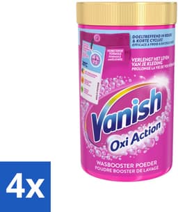 4 x Vanish Oxi Action - Vlekkenverwijderaar - Wasbooster - Gekleurde Was - 1.5 Kg - Vlekkenverwijderaar - Wasbooster - Gekleurde Was - Wasmiddel - Vlekken Verwijderen — thumbnail 1