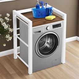 Stapelkast 3-in-1 voor wasmachine en droger met verstelbare hoogte en draagvermogen tot 300 kg — thumbnail 2