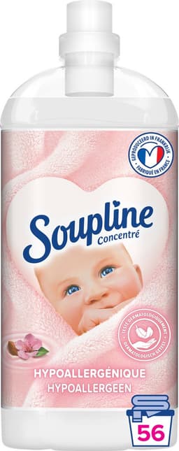 Soupline Hypoallergeen met Zachte Amandelmelk Geconcentreerde Wasverzachter 3 x 1.3L — thumbnail 2
