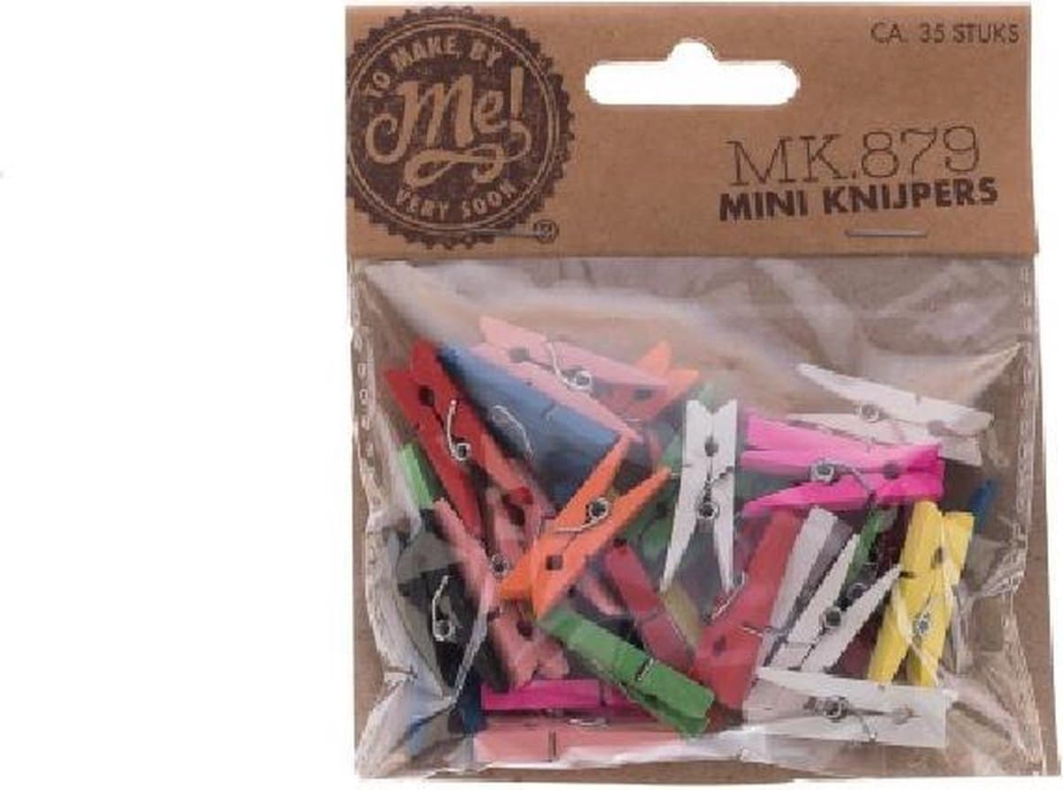 knijper mini kleur - mini knijpers - 105 stuks knijper — afbeelding 1