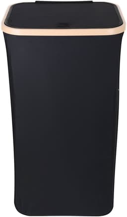 Wasmand met Deksel – Opvouwbare Wasmand – Wasbox 100L – Wassorteerder met Binnenzak – Zwart – Voor Badkamer, Slaapkamer en Wasruimte — thumbnail 5