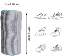Waszak Schoenen met Rits - 360° Uitgebreide Reiniging - Sneakers Waszak voor Wasgoed - Schoen Waszak Wasmachine - 2 Delige - Grijs — thumbnail 5