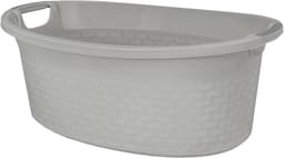 Ovale Wasmand met Handvatten 60 Liter in Wit — thumbnail 3