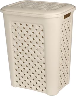 Opengewerkt Wasmand 30 Liter - Beige Kunststof — thumbnail 3