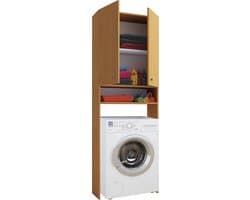 Houten Bovenkast Wasmachinekast voor Extra Opbergruimte Badkamer