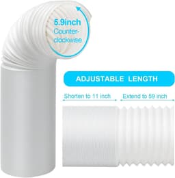 Universele Flexibele Afvoerslang voor Airco Vervanging - Diameter 15 cm — thumbnail 3