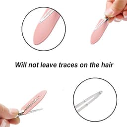 9x Anti-Knik Haarclips Zonder Klemmen voor Kappers en Pony Golven - Zwart — thumbnail 3