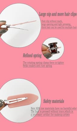 26x Anti-Knik Haarclips Zonder Klemmen - Make-up & Styling Speldjes — thumbnail 4