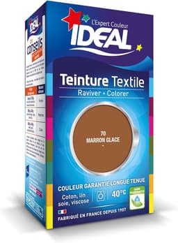 IDEAL Liquid Dye Mini 70 Ice Brown – Vloeibare Textielverf – Koele IJsbruine Tint – Voor Katoen, Linnen, Zijde & Viscose – 40°C – Made in France — thumbnail 1
