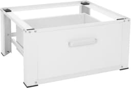 Aura® Wasmachine Verhoger - Wasmachine Verhoger met Lade - Wasmachine Sokkel Met Laadcapaciteit tot 150 KG - Wasmachine Kast - Wasmachine Ombouw – Wasmachineverhoger - Wit - ‎63cm x 54cm x 32cm — thumbnail 5
