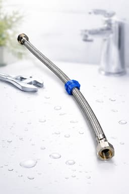 Profielenloods - Aansluitslang flexibel 3/8" Binnendraad x 1/2" Binnendraad Rvs (zilver) 200 mm (20cm) — thumbnail 2