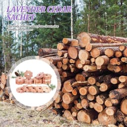 30 stuks mottenvallen voor kleding met ceder en lavendel - Natuurlijke mottenval met 20 ringen en 10 lavendelzakjes. Beschermt kleding effectief. — thumbnail 4