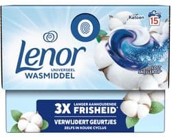 Lenor Wasmiddel All-in-1 Pods Katoen Fris - 15 stuks